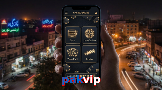 Main screen of Pakvip app page for PK players