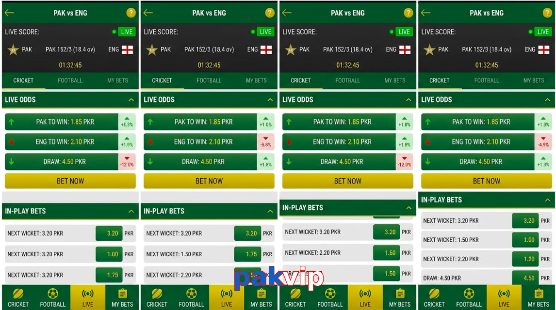 Game list for Pakvip bet section