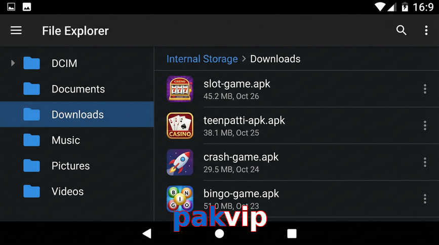 Main screen of Pakvip gameapk page for PK players