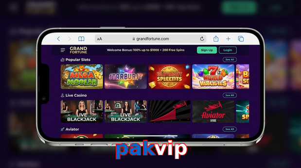 Main screen of Pakvip ios page for PK players