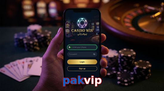 Main screen of Pakvip login page for PK players